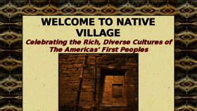 What Nativevillage.org website looked like in 2018 (5 years ago)