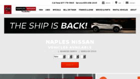 What Naplesnissan.com website looked like in 2018 (5 years ago)