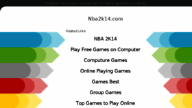 What Nba2k14.com website looked like in 2018 (5 years ago)