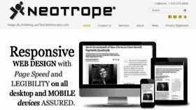 What Neotrope.com website looked like in 2018 (5 years ago)