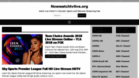 What Nowwatchtvlive.net website looked like in 2018 (5 years ago)