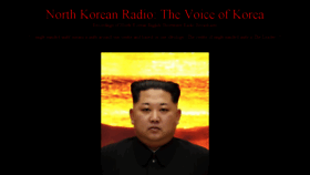 What Northkoreanradio.com website looked like in 2018 (5 years ago)
