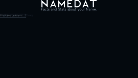 What Namedat.com website looked like in 2018 (5 years ago)