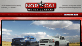 What Norcalmotorcompany.com website looked like in 2018 (5 years ago)