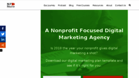 What Nonprofitssource.com website looked like in 2018 (5 years ago)