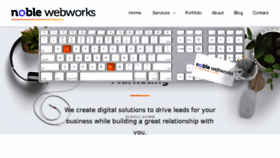 What Noblewebworks.com website looked like in 2018 (5 years ago)