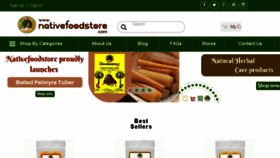 What Nativefoodstore.com website looked like in 2018 (5 years ago)
