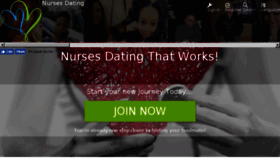 What Nurses.dating website looked like in 2018 (5 years ago)