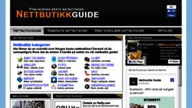 What Nettbutikkguide.com website looked like in 2018 (5 years ago)