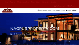 What Nagpurproperty.com website looked like in 2018 (5 years ago)