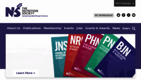 What Nutritionsociety.org website looked like in 2018 (5 years ago)