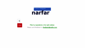 What Narfar.com website looked like in 2018 (5 years ago)