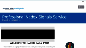 What Nadexdailypro.com website looked like in 2018 (5 years ago)