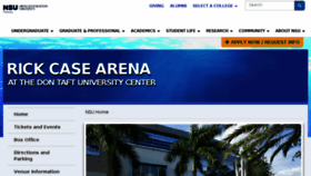 What Nsuarena.com website looked like in 2018 (5 years ago)