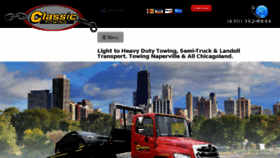 What Napervilleclassictowing.com website looked like in 2018 (7 years ago)
