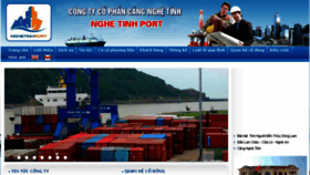 What Nghetinhport.com.vn website looked like in 2018 (5 years ago)