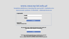 What Nauczyciel.edu.pl website looked like in 2018 (5 years ago)