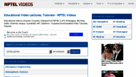 What Nptelvideos.com website looked like in 2018 (5 years ago)