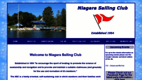 What Niagarasailingclub.com website looked like in 2018 (5 years ago)