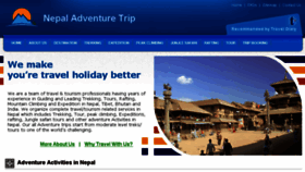 What Nepaladventuretrip.com website looked like in 2018 (5 years ago)