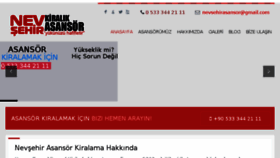 What Nevsehirasansorkiralama.com website looked like in 2018 (5 years ago)
