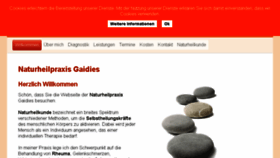 What Naturheilpraxis-gaidies.de website looked like in 2018 (5 years ago)