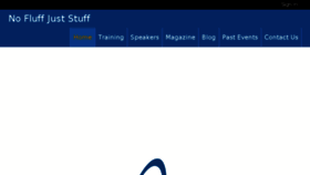 What Nofluffjuststuff.com website looked like in 2018 (5 years ago)