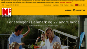 What Novasol.dk website looked like in 2018 (5 years ago)