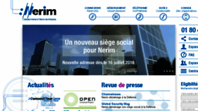 What Nerim.fr website looked like in 2018 (5 years ago)