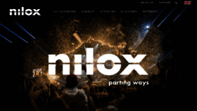 What Nilox.com website looked like in 2018 (5 years ago)