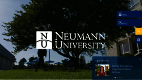 What Neumann.edu website looked like in 2018 (5 years ago)