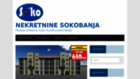What Nekretninesokobanja.com website looked like in 2018 (5 years ago)