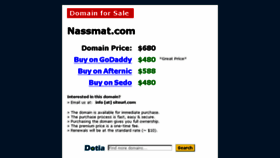 What Nassmat.com website looked like in 2018 (5 years ago)