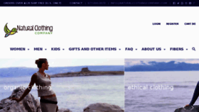 What Naturalclothingcompany.com website looked like in 2018 (5 years ago)