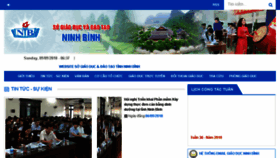 What Ninhbinh.edu.vn website looked like in 2018 (6 years ago)