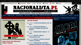 What Nacjonalista.pl website looked like in 2018 (5 years ago)
