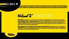 What Nowscore.co website looked like in 2018 (5 years ago)
