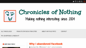 What Nonchron.com website looked like in 2018 (5 years ago)