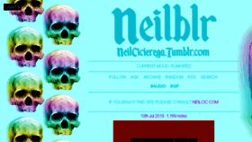 What Neilblr.com website looked like in 2018 (5 years ago)