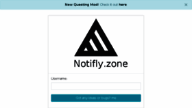 What Notifly.zone website looked like in 2018 (5 years ago)