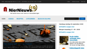 What Niernieuws.nl website looked like in 2018 (5 years ago)