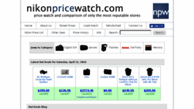 What Nikonpricewatch.com website looked like in 2018 (5 years ago)