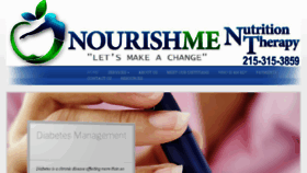 What Nourishmenutritiontherapy.com website looked like in 2018 (5 years ago)