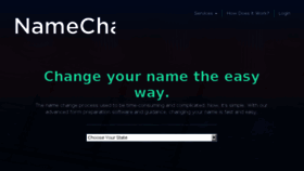 What Namechange.org website looked like in 2018 (5 years ago)