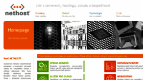 What Nethost.cz website looked like in 2018 (5 years ago)