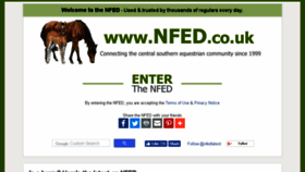 What Nfed.co.uk website looked like in 2018 (5 years ago)