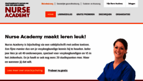 What Nurseacademy.nl website looked like in 2018 (5 years ago)