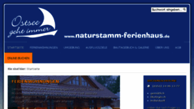 What Naturstamm-ferienhaus.de website looked like in 2018 (5 years ago)