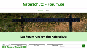 What Naturschutz-forum.de website looked like in 2018 (5 years ago)