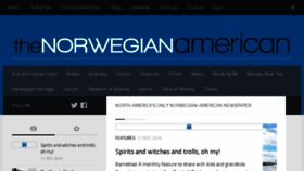 What Norwegianamerican.com website looked like in 2018 (5 years ago)